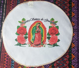 Virgin Mary Embroidery Tortilla Warmer Cloth Virgen Guadalupe Tortillero Bordar