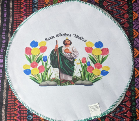 Saint Jude Embroidery Tortilla Warmer Cloth San Judas Tadeo Tortillero Bordar