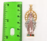 Plated My Lady Virgin Mary Pendant Oro Laminado Virgen de Guadalupe Medalla