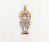 Plated My Lady Virgin Mary Pendant Oro Laminado Virgen de Guadalupe Medalla