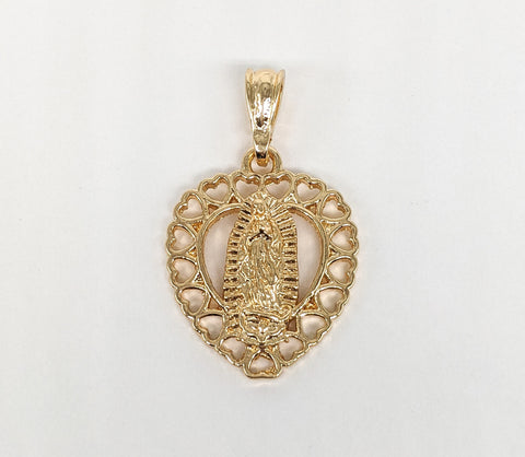 Plated Virgin Mary Pendant