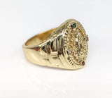 Plated Virgin Mary Ring Oro Laminado Anillo Virgen de Guadalupe