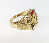 Plated Virgin Mary Ring Oro Laminado Anillo Virgen de Guadalupe