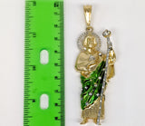 Plated Multicolor X-Large Saint Jude Thaddaeus Pendant