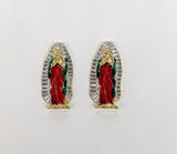 2pcs Plated Multicolor Virgin Mary Nail Charm