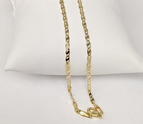 14K Gold Plated Anchor Chain