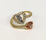 Plated Tri-Gold Saint Jude Adjustable Ring*