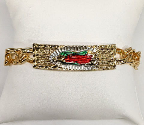 Plated Multicolor Virgin Mary Bracelet*