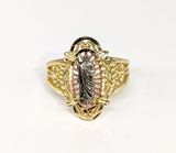 Plated Tri-Gold Saint Jude Adjustable Ring*