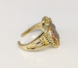 Plated Tri-Gold Saint Jude Adjustable Ring*