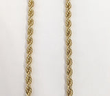 Plated 4mm Rope Braided Chain