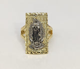 Plated Multicolor Virgin Mary Adjustable Ring