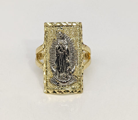Plated Multicolor Virgin Mary Adjustable Ring