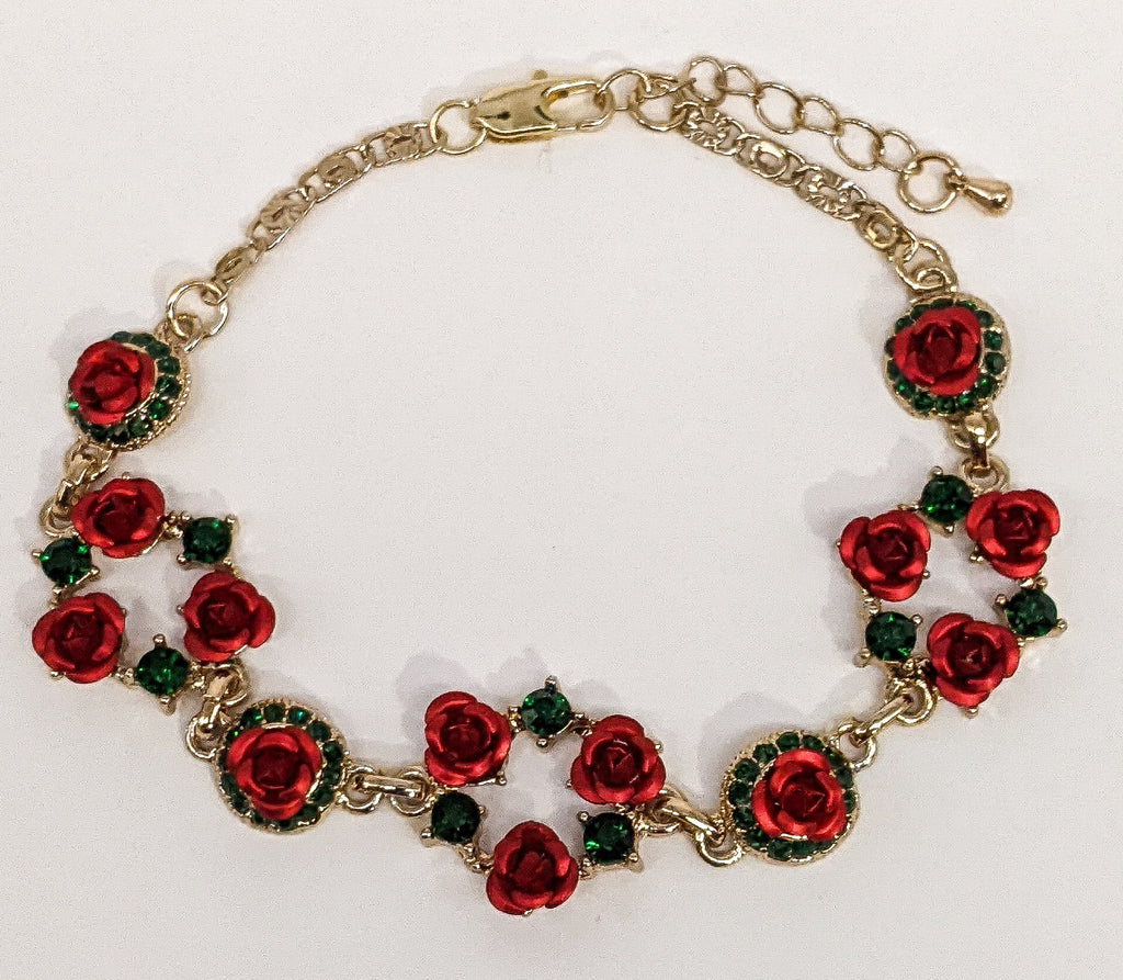 A Dozen Roses Bracelet | Rose bracelet, Bracelets, Charm bracelet