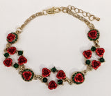 Plated Red Rose Bracelet*