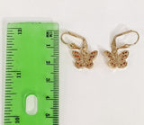 Plated Butterfly Hook Earring