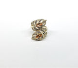 Plated Peach Stone Ring*