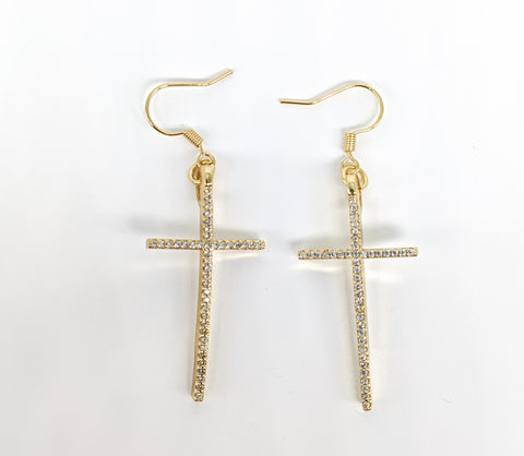 Stainless Steel Cross Earring