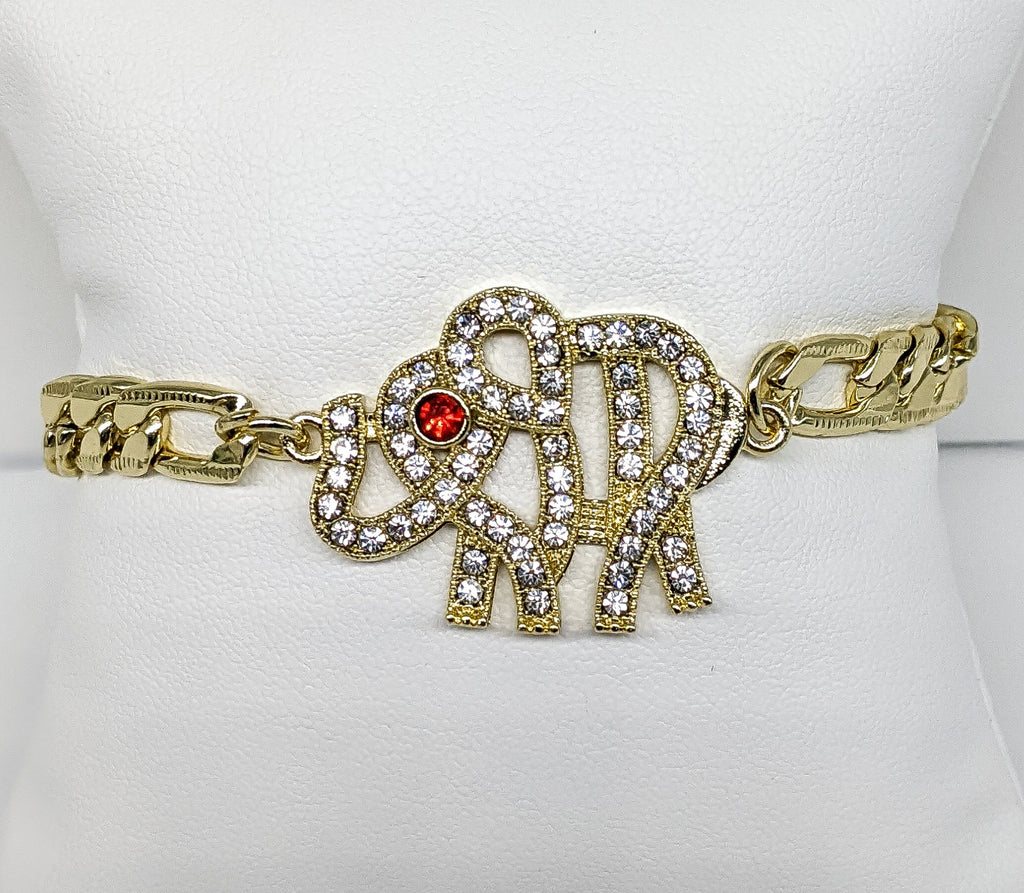 Plated Elephant Bracelet