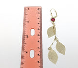 Plated Leaf Earring