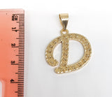 Plated Letter Pendant