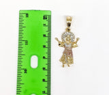 Plated Tri-Color Divine Child Pendant*