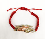 Plated Tri-Color Saint Jude Rope Bracelet