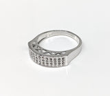 Rhodium Plated Rings Set