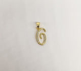 Plated Letter "G" Pendant