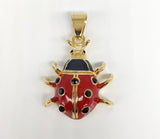 Plated Ladybug Pendant