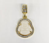 Plated White Buddha Pendant*