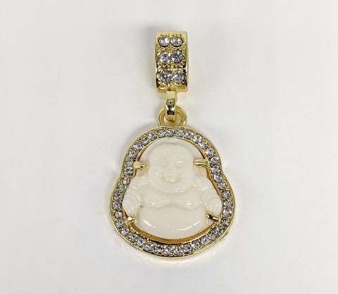 Plated White Buddha Pendant*