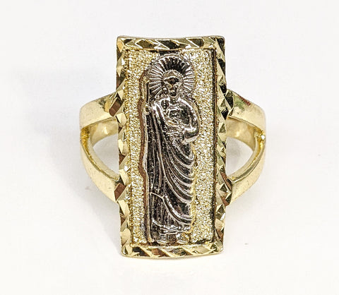 Plated Multicolor Saint Jude Adjustable Ring