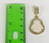 Plated White Buddha Pendant*