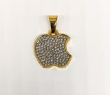 Stainless Steel Apple Pendant