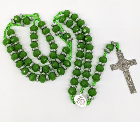 Green Beaded Rosary