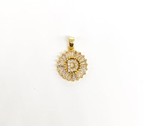 Plated Letter "D" Pendant