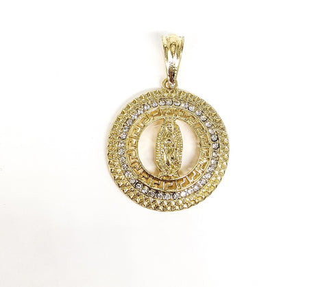 Plated Virgin Mary Pendant