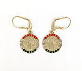 Plated Saint Benedict Earring