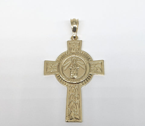 Plated Cross with Saint Jude Pendant*