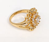 Plated Elegant Stone Ring