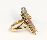 Plated Tri-Gold Saint Jude Adjustable Ring*