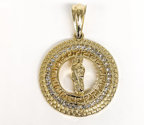 Plated Saint Jude Thaddaeus Pendant