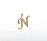 Plated Letter Pendant