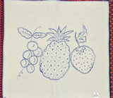 Fruit Embroidery Fabric Tea Cloth (Fruta Manta Servilletero Servilleta Bordar)