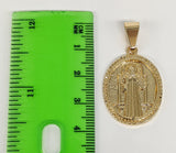 Plated Saint Benedict Pendant