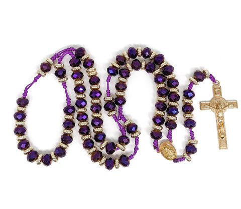 Purple Beaded Rosary