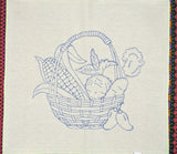 Fruit Basket Embroidery Tea Cloth (Fruta Manta Servilletero Servilleta Bordar)