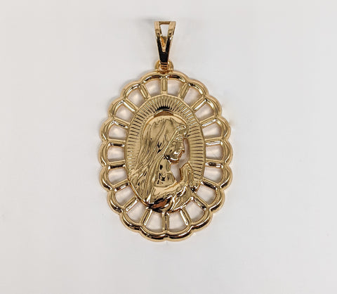 Plated Virgin Mary Pendant*