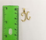 Plated Letter "X" Pendant